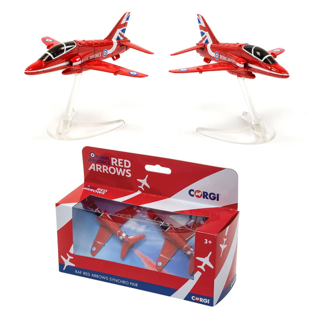Corgi RAF Red Arrows BAE Systems Hawk Synchro Pair Diecast Models