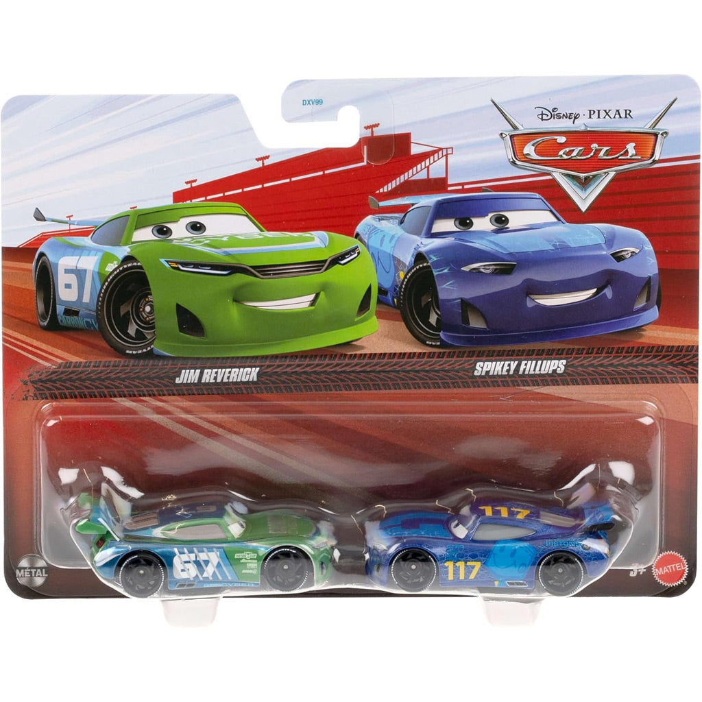 Disney Pixar Cars Twin Pack - Jim Reverick & Spikey Fillups (1:55)