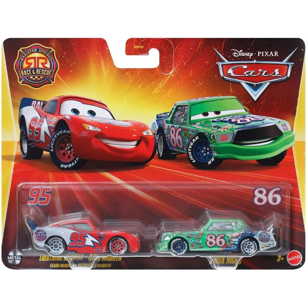 Disney Pixar Cars Twin Pack - Lightning McQueen & Chick Hicks (1:55)