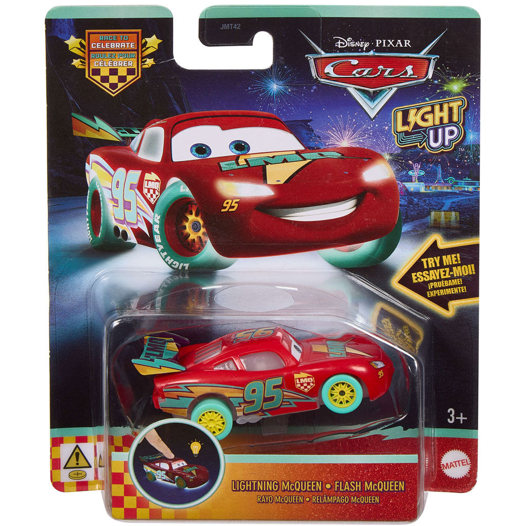 Disney Pixar Cars Light Up - Lightning McQueen (Race To Celebrate)