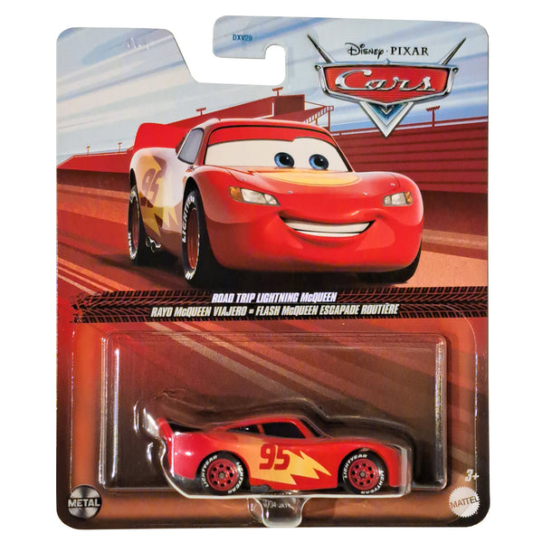 Disney Pixar Cars Diecast Vehicle - Road Trip Lightning McQueen (1:55 ...
