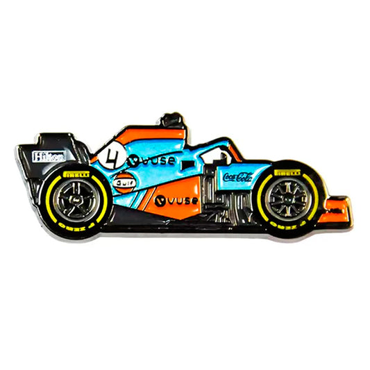 Faith Pin Badge - McLaren MCL35 Lando Norris Gulf Colours