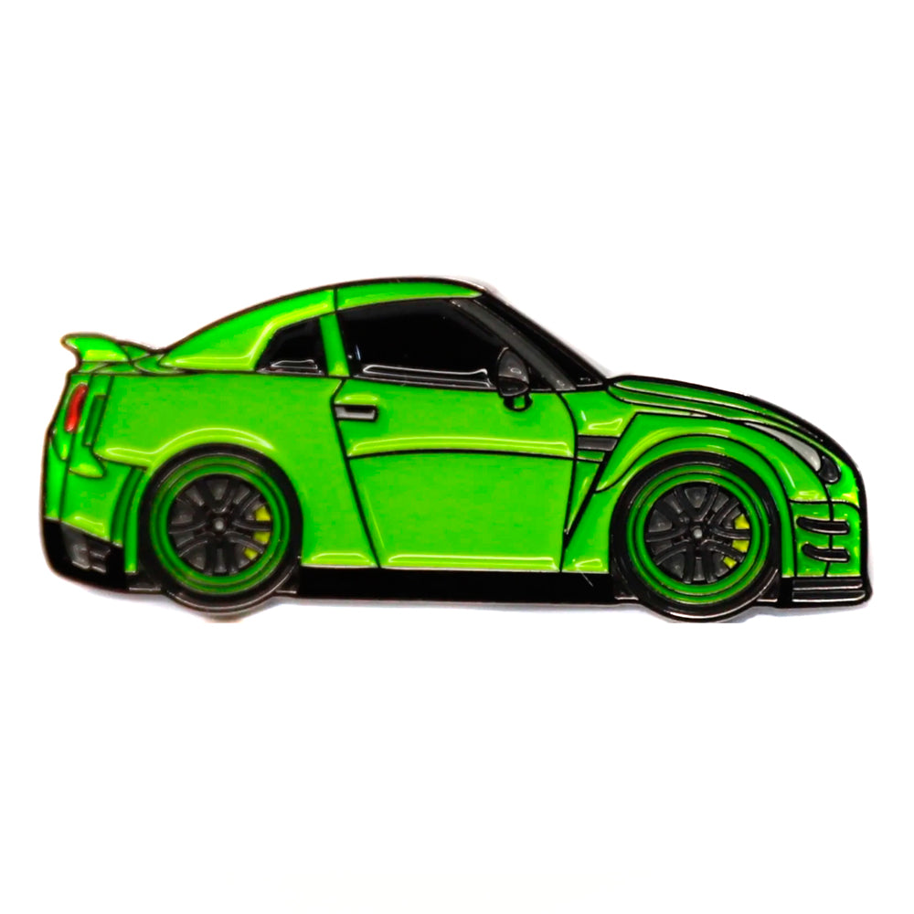 Faith Pin Badge - Nissan GTR R35 Green