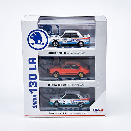Fox18 Skoda 130 LR 3-Pack Set (Fox64 Line) (1:64 Scale)