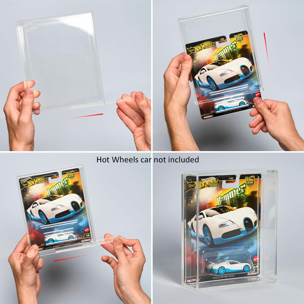 Friki Monkey Acrylic Display Case For Hot Wheels Premium Card Model