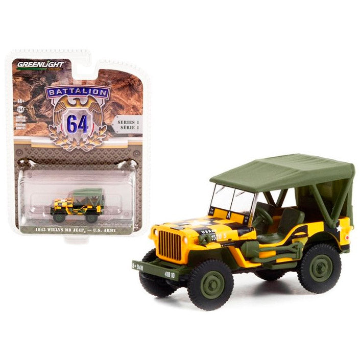 Greenlight Battalion 64 - 1943 Willys MB Jeep US Army (1:64)