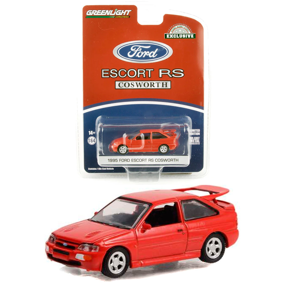 Greenlight 1995 Ford Escort RS Cosworth Radiant Red (1/64)