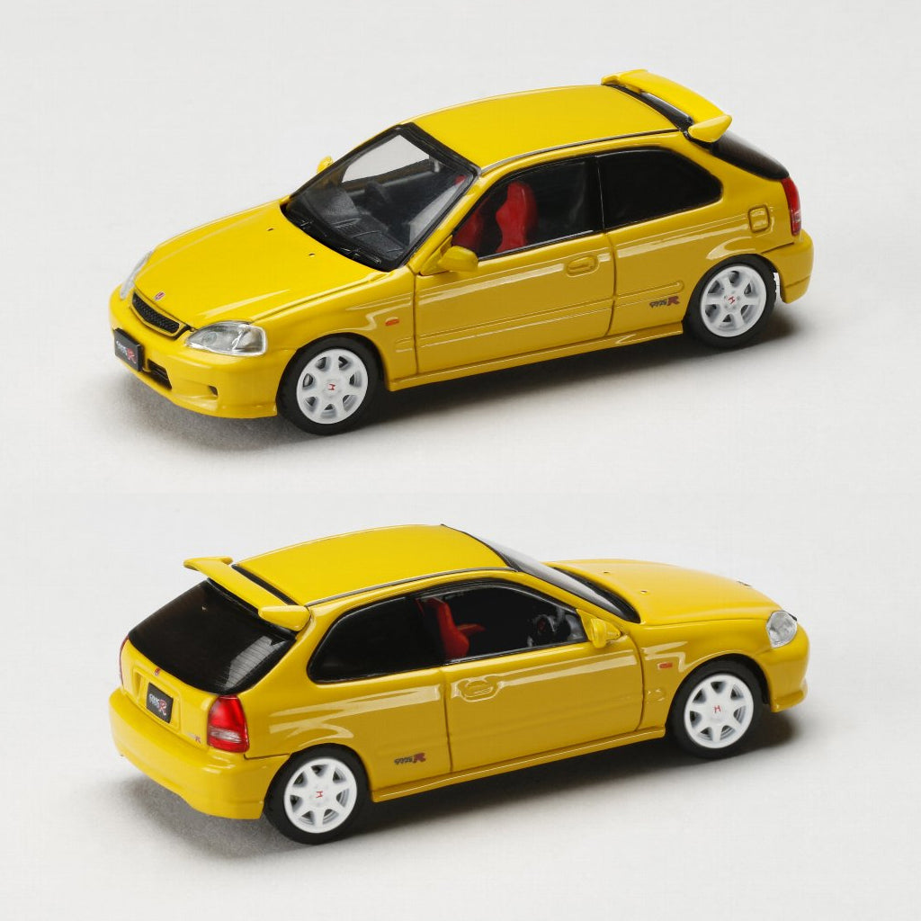 Hobby Japan JDM Honda Civic Type R (EK9) Sunlight Yellow (1:64)