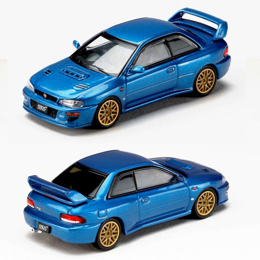 Hobby Japan Subaru Impreza 22B STI Version GC8 Sonic Blue (1:64)