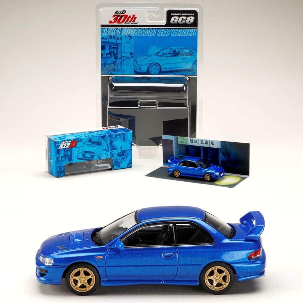 Hobby Japan Subaru Impreza GC8 Initial-D 30th Anniversary (1:64 Scale)
