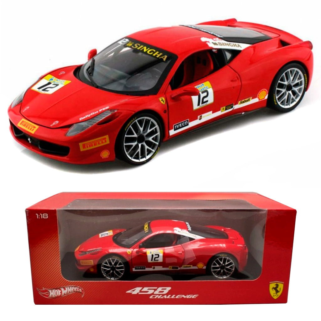 Hot Wheels Ferrari 458 Challenge (1:18 Scale) (Tatty Box) – AGR Models