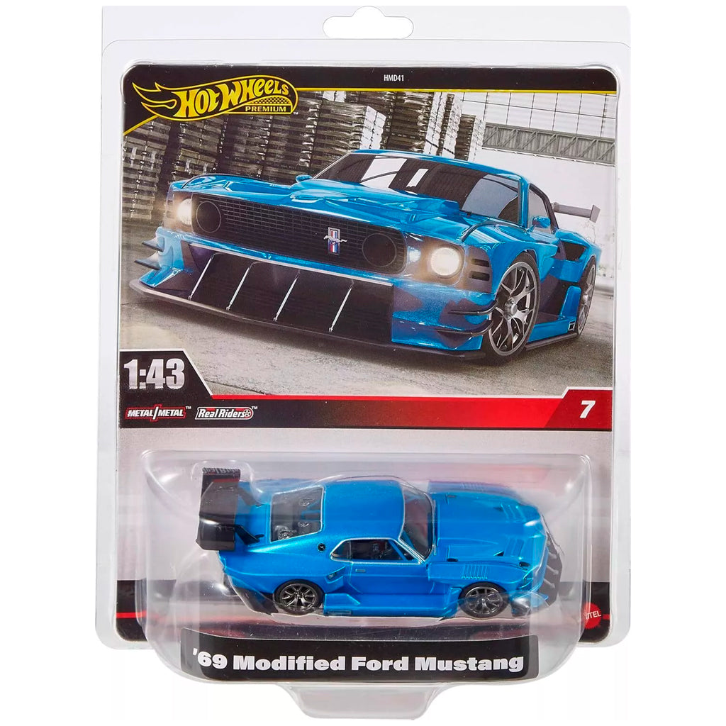 Hot Wheels Premium 1:43 Scale - '69 Modified Ford Mustang