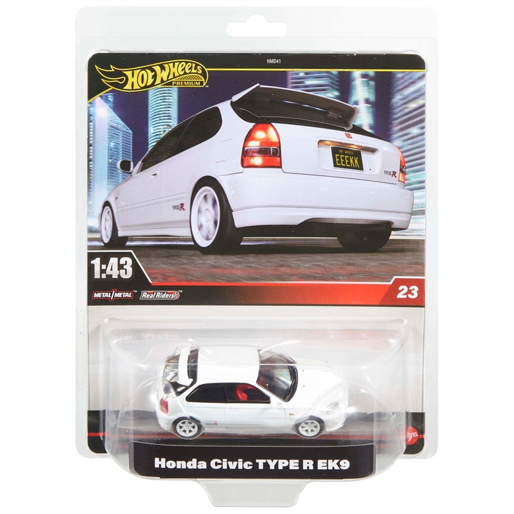 Hot Wheels Premium 1:43 #23 - Honda Civic Type R EK9 White