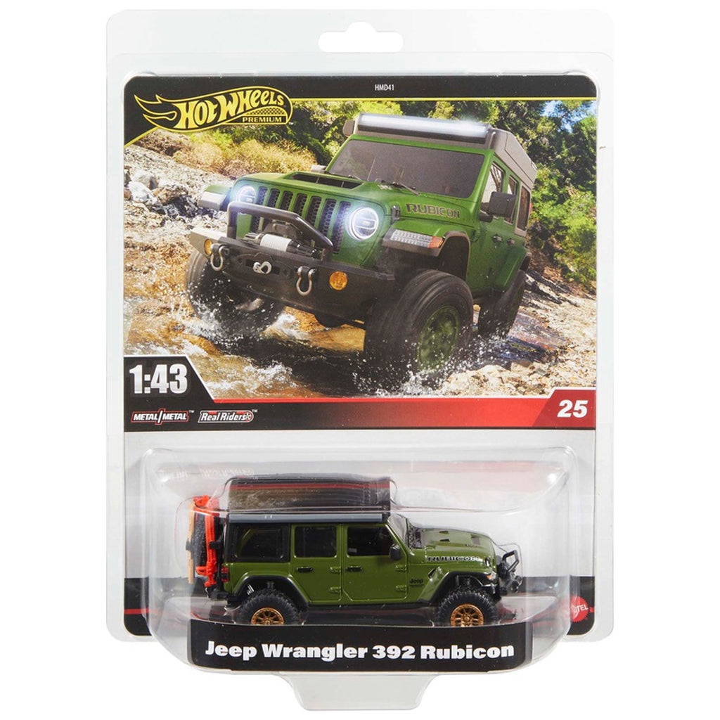Hot Wheels Premium 1:43 #25 - Jeep Wrangler 392 Rubicon Green