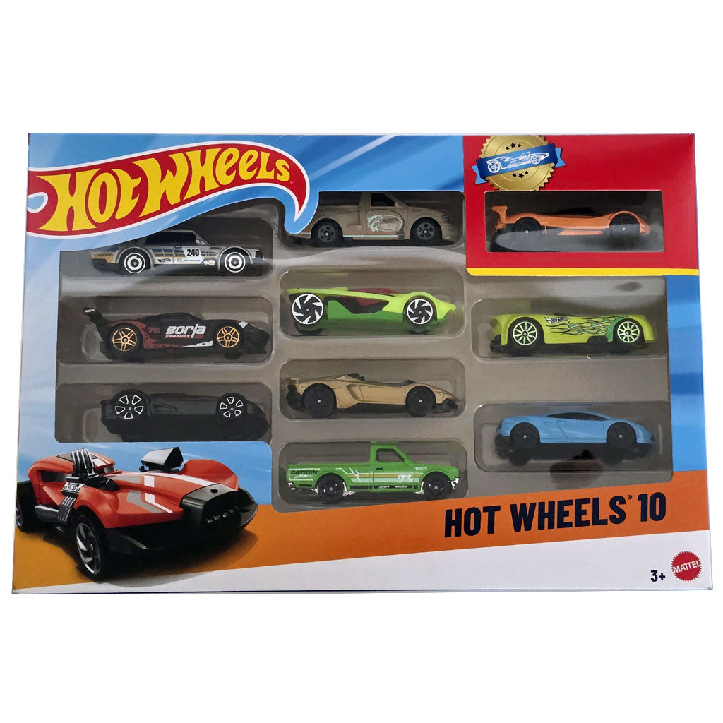 Hot Wheels 10 Car Multi Pack (inc Pagani Zonda R) (Set A)