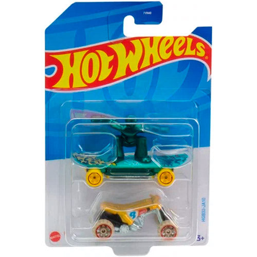 Hot Wheels 2 Car Pack - Skate Grom / Quad Rod