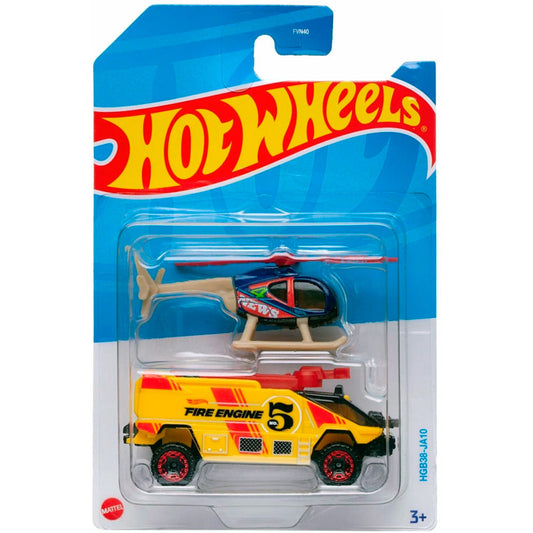 Hot Wheels 2 Car Pack - Island Hopper / Runway Res-Q
