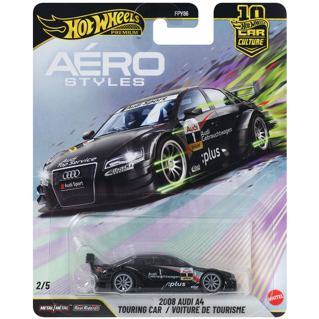 Hot Wheels Aero Styles 2026 - 2/5 - 2008 Audi A4 Touring Car