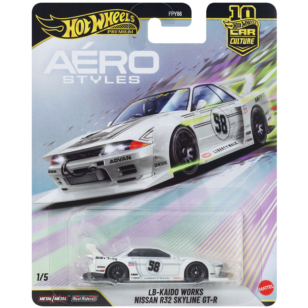 Hot Wheels Aero Styles 2026 - 1/5 - LB-Kaido Nissan R32 Skyline GT-R