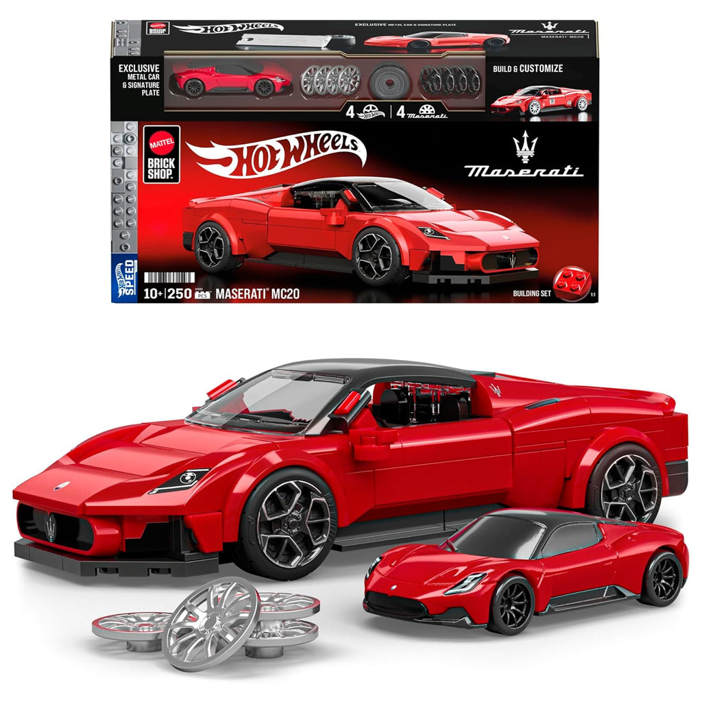 Hot Wheels Brick Shop - Maserati MC20 Red (JFR90)