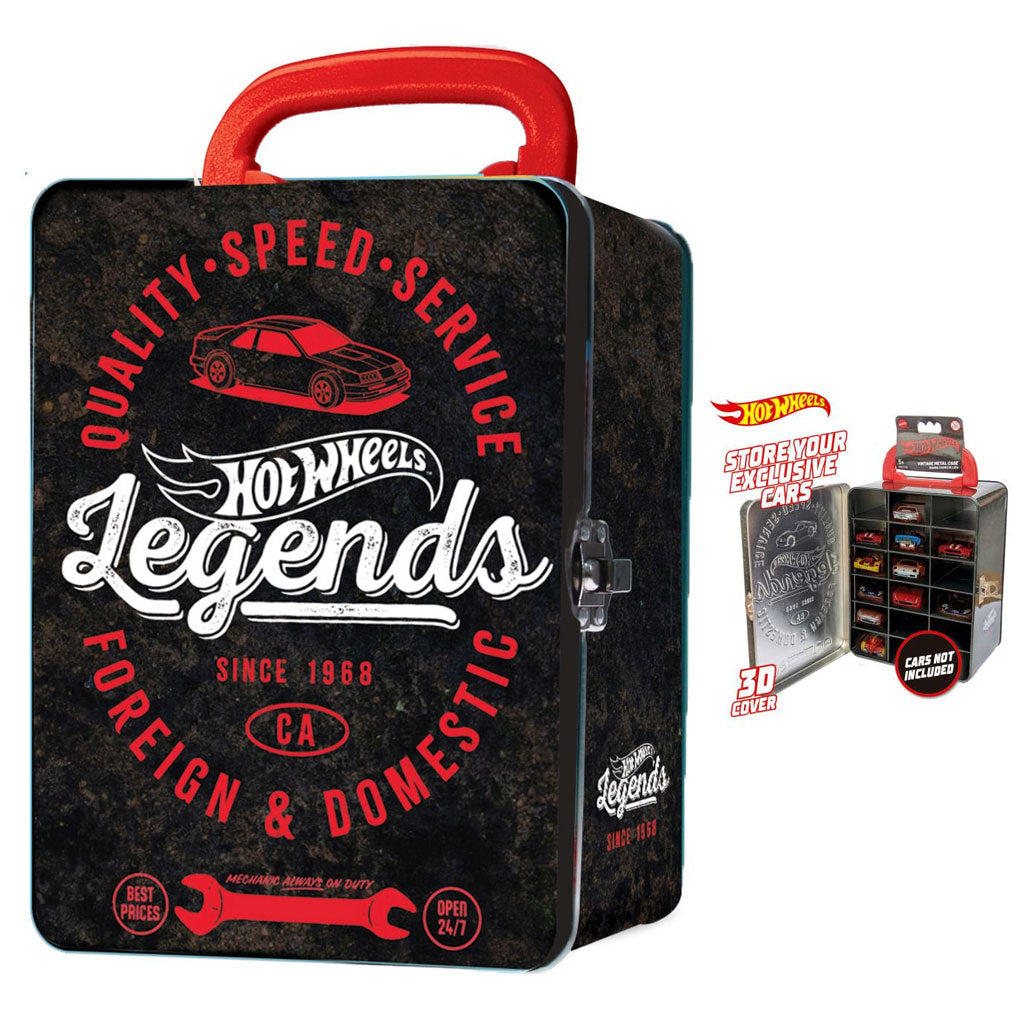 Hot Wheels Car Metal Carry Case (Legends Foreign & Domestic)
