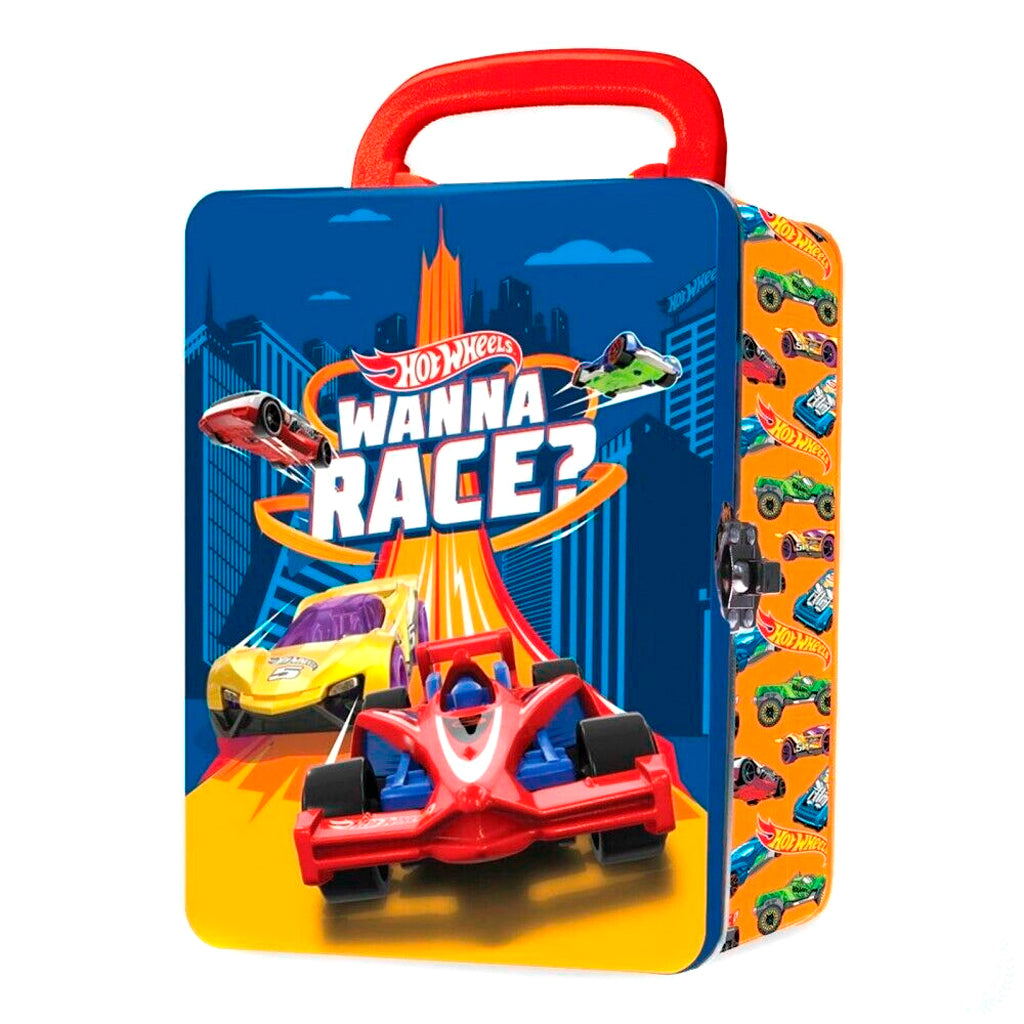 Hot Wheels Car Metal Carry Case (Wanna Race)