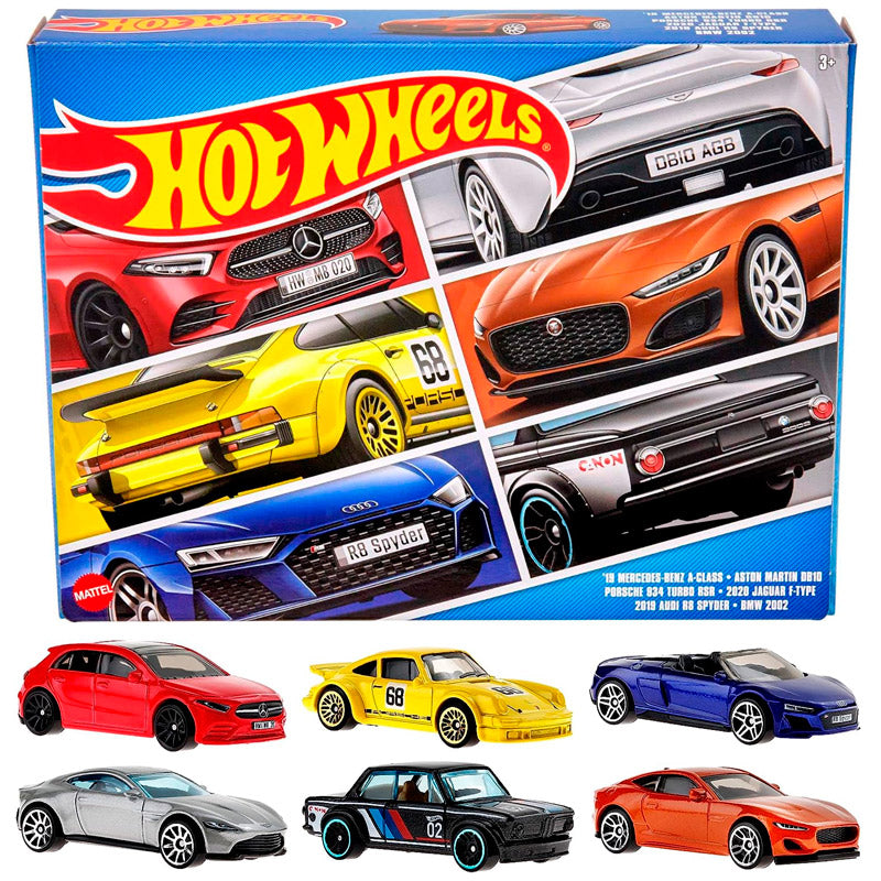 Hot Wheels 2023 European Themed 6 Pack (HLK51) (Box Crease)