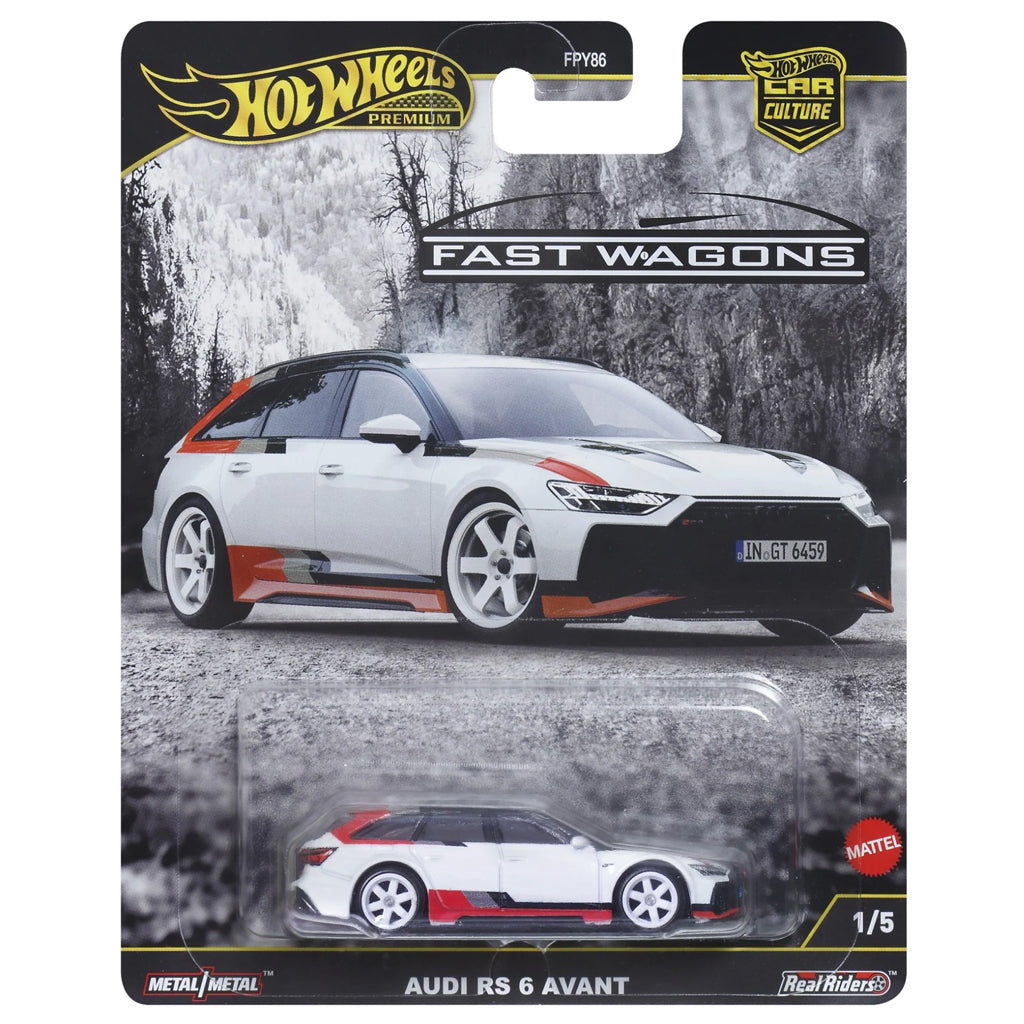 Hot Wheels Fast Wagons 2025 - 1/5 - Audi RS 6 Avant White