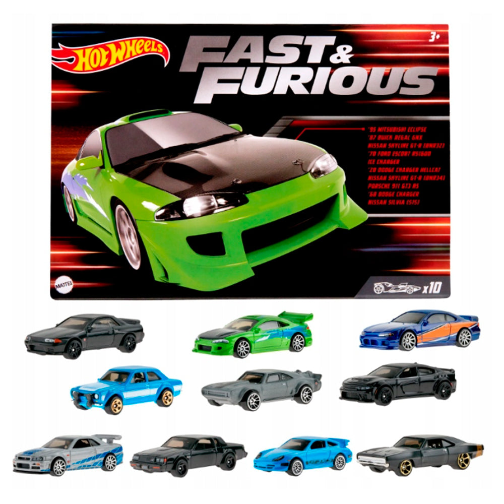 Hot Wheels Fast & Furious Themed 10 Pack (HNT21)