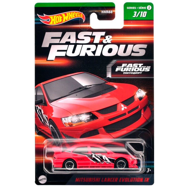 Hot Wheels Fast & Furious 2023 - Mitsubishi Lancer Evo IX (Card Creased)