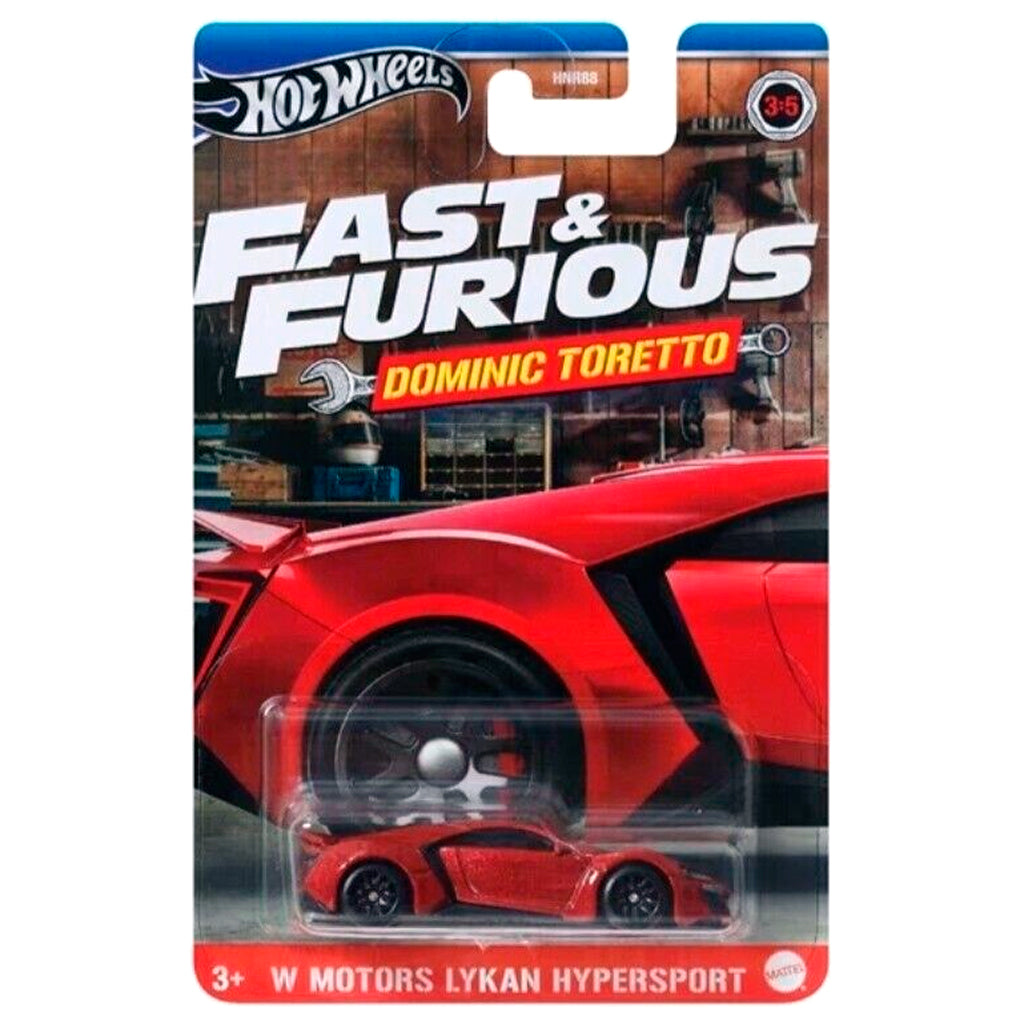 Hot Wheels Fast & Furious Dominic Toretto - W Motors Lykan Hypersport