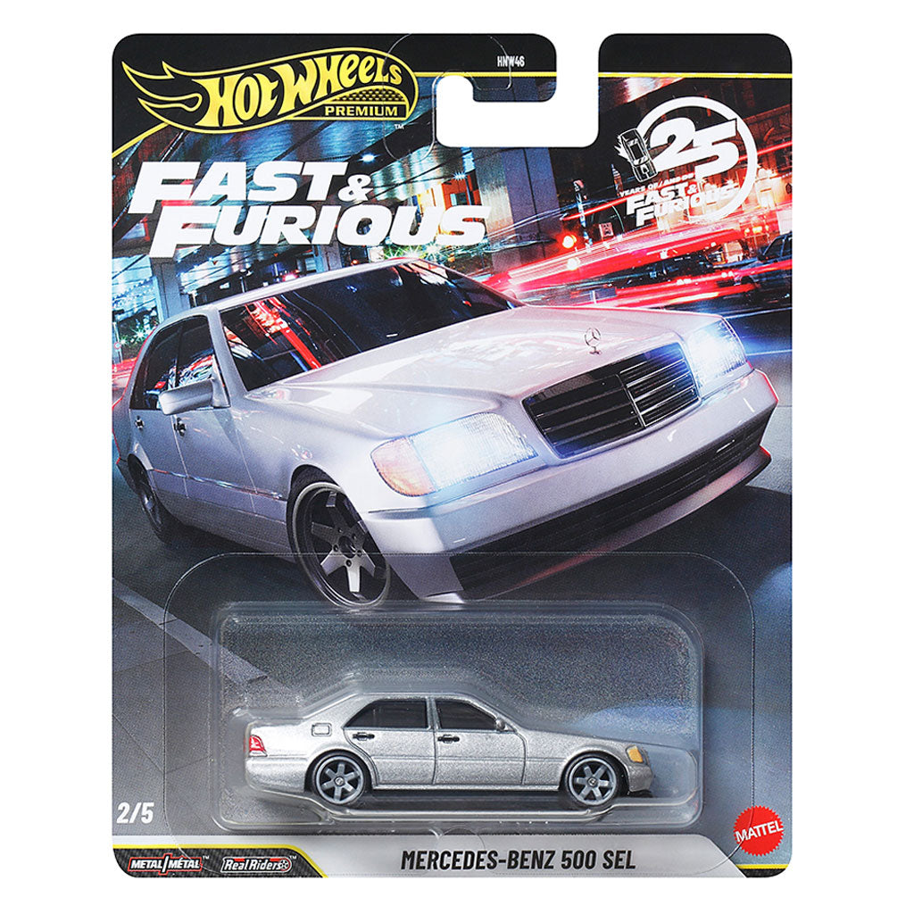 Hot Wheels Fast & Furious 2026 - 2/5 - Mercedes-Benz 500 SEL Silver