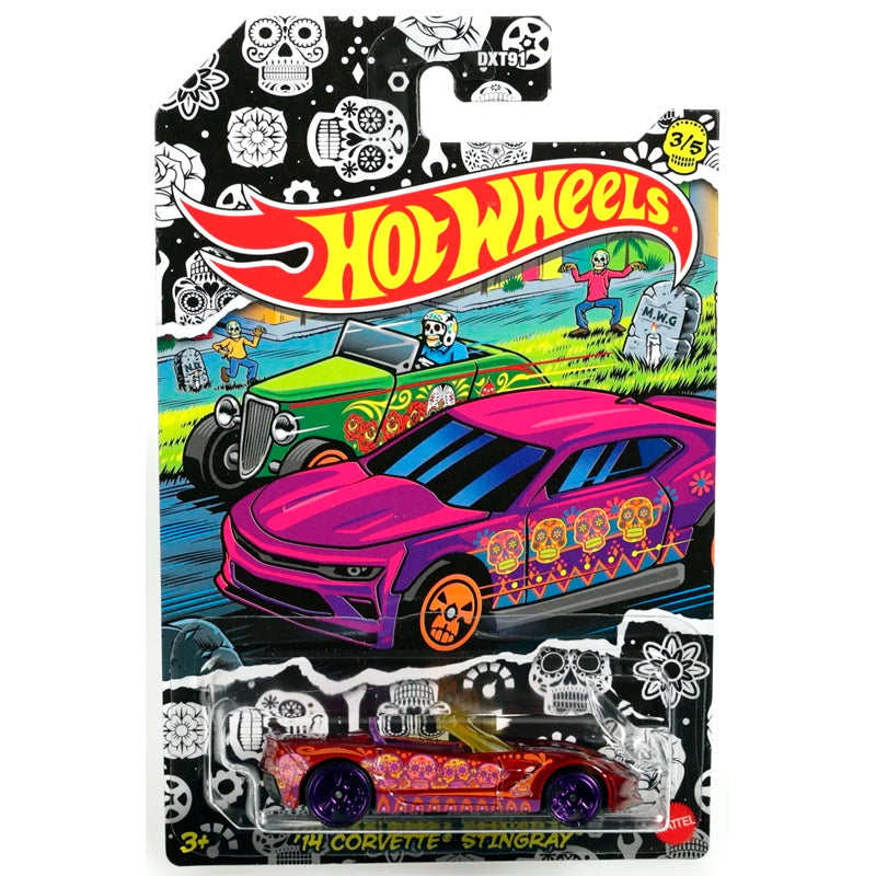 Hot Wheels Halloween Dia Do Los 2021 - Corvette Stingray (Warped Blister)