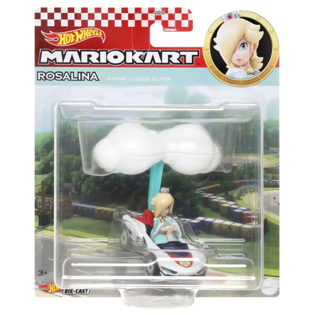 Hot Wheels Mario Kart Gliders - Rosalina (P-Wing & Cloud) (Card Bent)