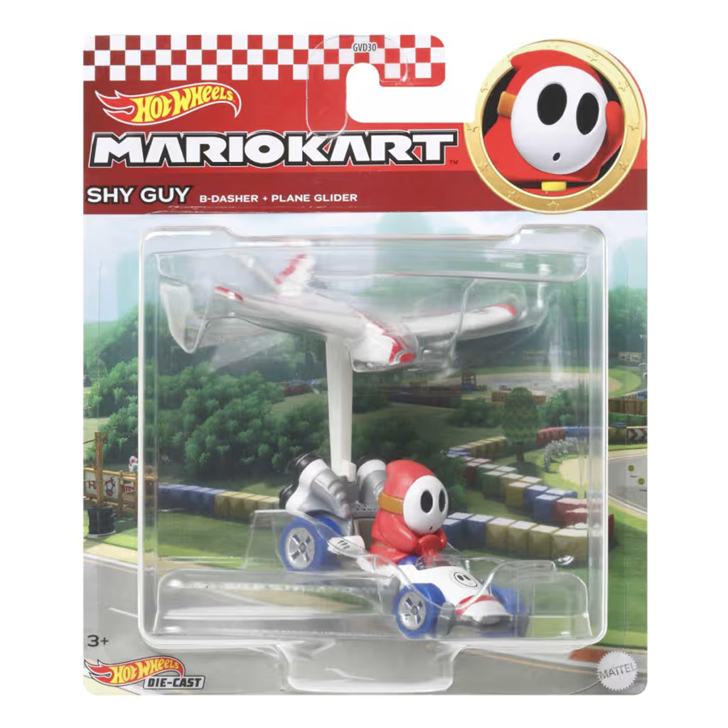 Hot Wheels Mario Kart Gliders - Shy Guy (B-Dasher & Plane Glider)