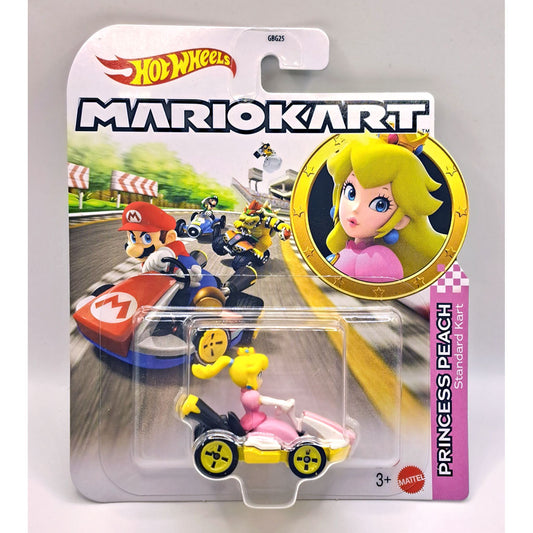 Hot Wheels Mario Kart - Princess Peach With Standard Kart