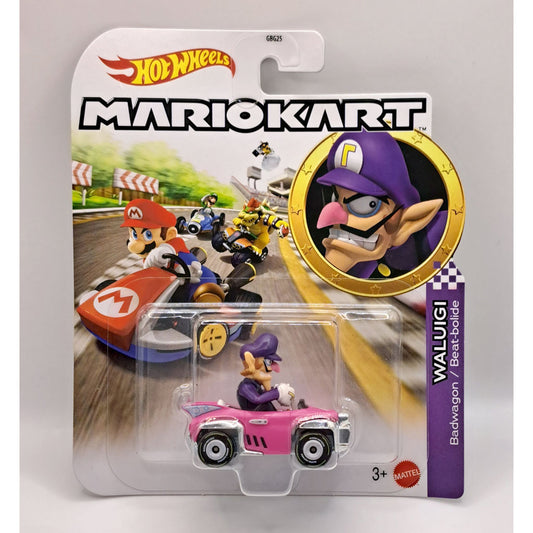 Hot Wheels Mario Kart - Waluigi With The Badwagon