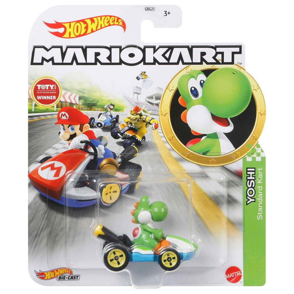 Hot Wheels Mario Kart - Yoshi With Standard Kart