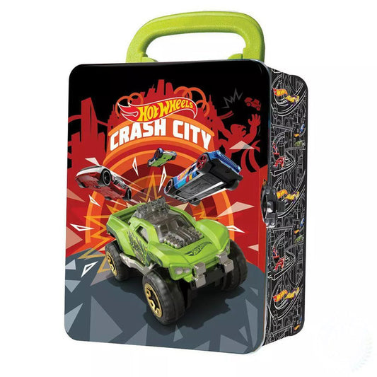 Hot Wheels Car Metal Carry Case (Crash City)