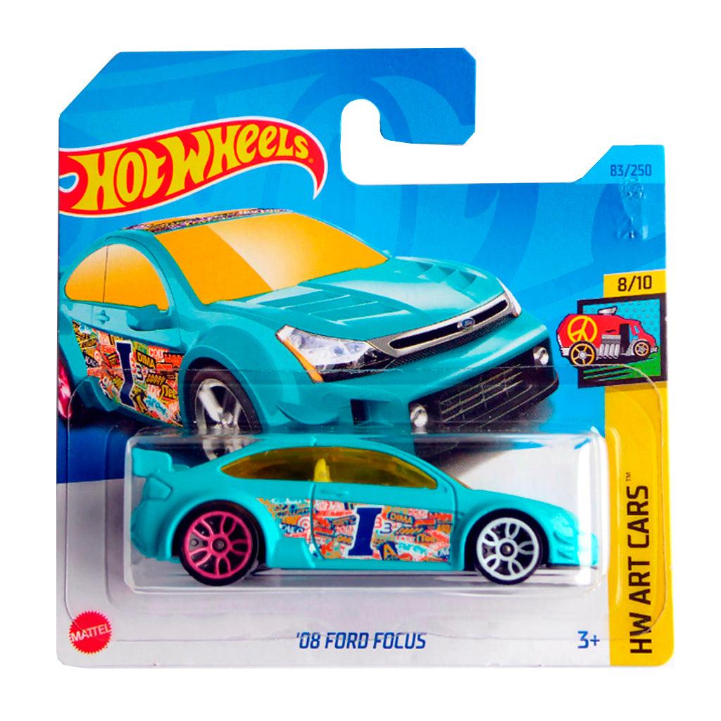 Hot Wheels - '08 Ford Focus Turquoise (SC) HKH51 (2023 HW Art Cars)