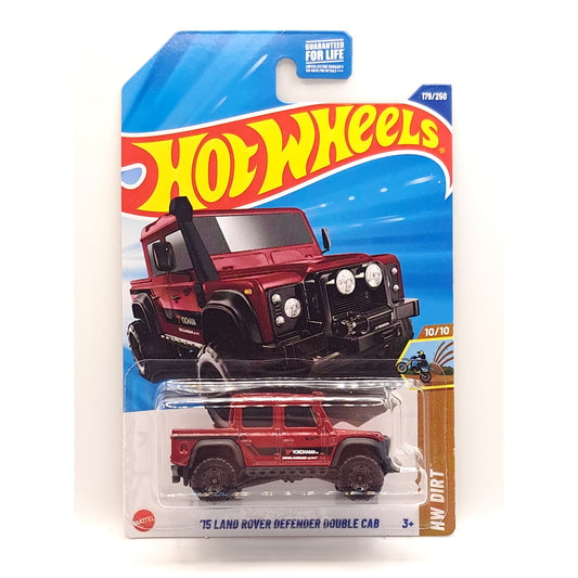 Hot Wheels - Land Rover Defender Double Cab Red (US LC) 2025 HW Dirt