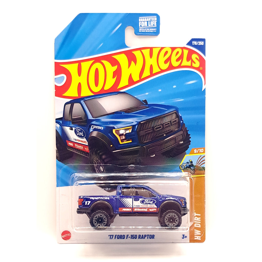 Hot Wheels - '17 Ford F-150 Raptor Blue (US LC) 2025 HW Dirt (JBB05)