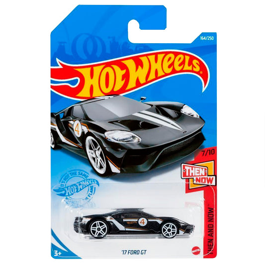 Hot Wheels - '17 Ford GT Black / White (LC) Then And Now (GTC78)