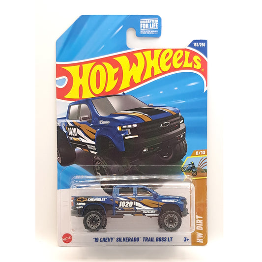 Hot Wheels - '19 Chevy Silverado Trail Boss LT Blue (US LC) HW Dirt