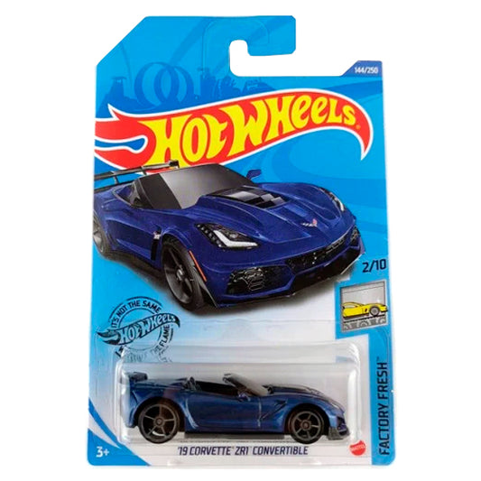 Hot Wheels - '19 Corvette ZR1 Convertible Blue (LC) GHF01-D7C6