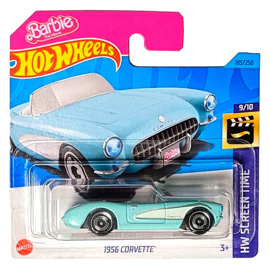 Hot Wheels - 1956 Corvette Blue Barbie (SC) HKK87 (HW Screen Time)