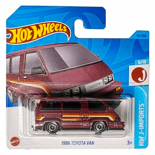 Hot Wheels - 1986 Toyota Van Burgundy (SC) HKK66 (HW J-Imports)