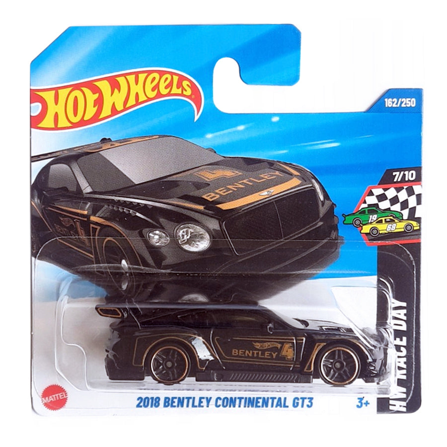Hot Wheels 2018 Bentley Continental GT3 Black (SC) (Blister Split