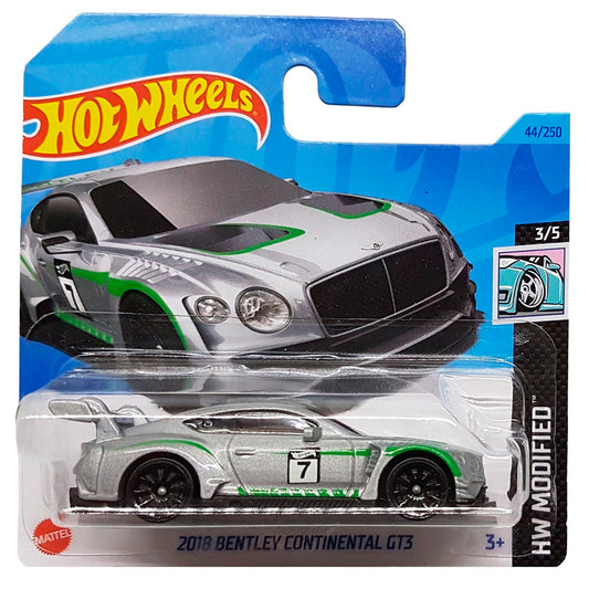 Hot Wheels - 2018 Bentley Continental GT3 Silver (SC) (HW Modified)