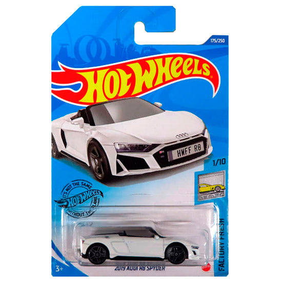 Hot Wheels - 2019 Audi R8 Spyder White (LC) GHB28 (Factory Fresh)